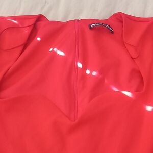 Zara Vibrant Red Bodysuit